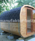 Quadro Sauna 3 meter mit Tür Halb Glass
