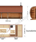 Quadro Sauna Skizze Saunabänke über Eck 3m